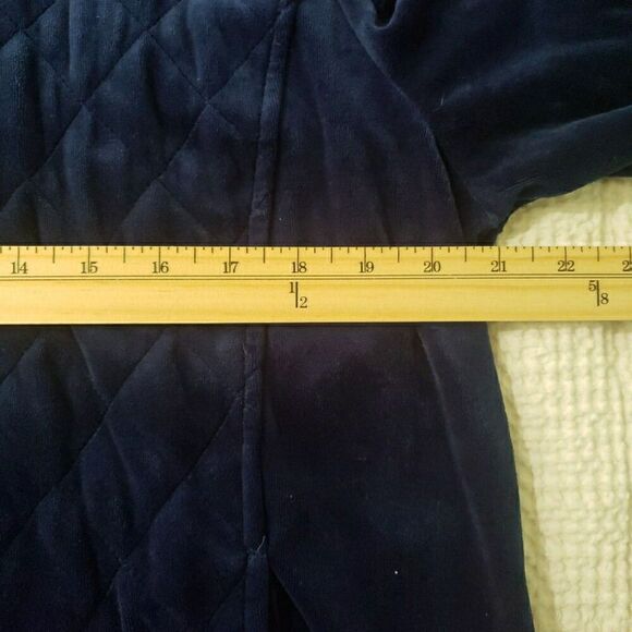 BFA Classics Blue Velour Zip Jacket Women's Size L - Picture 7 of 9